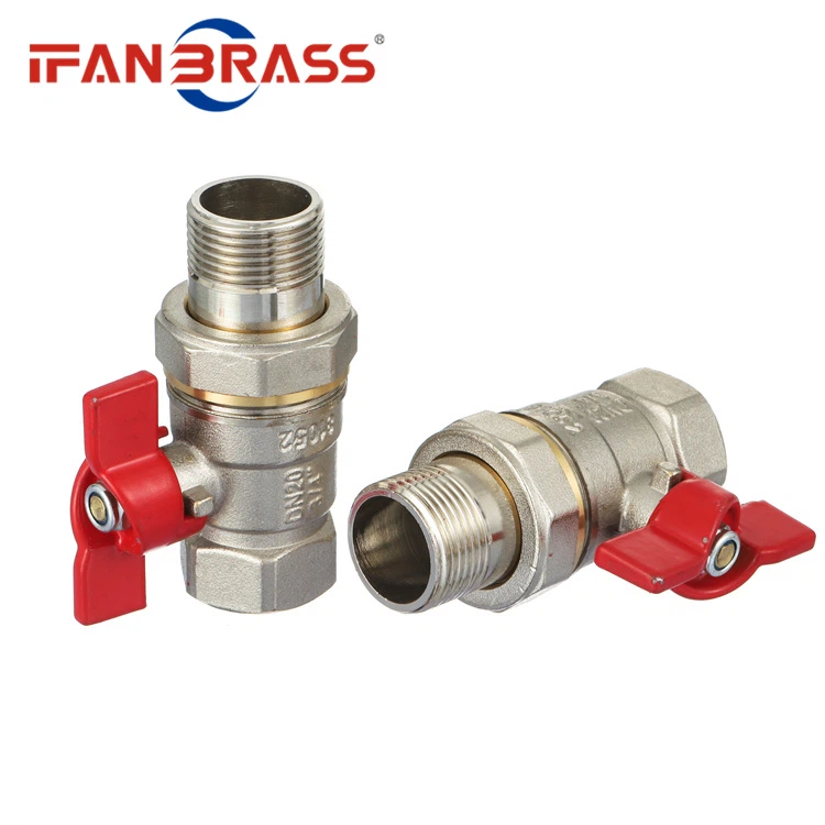 Butterfly Handle Male Thread Brass Ball Valve