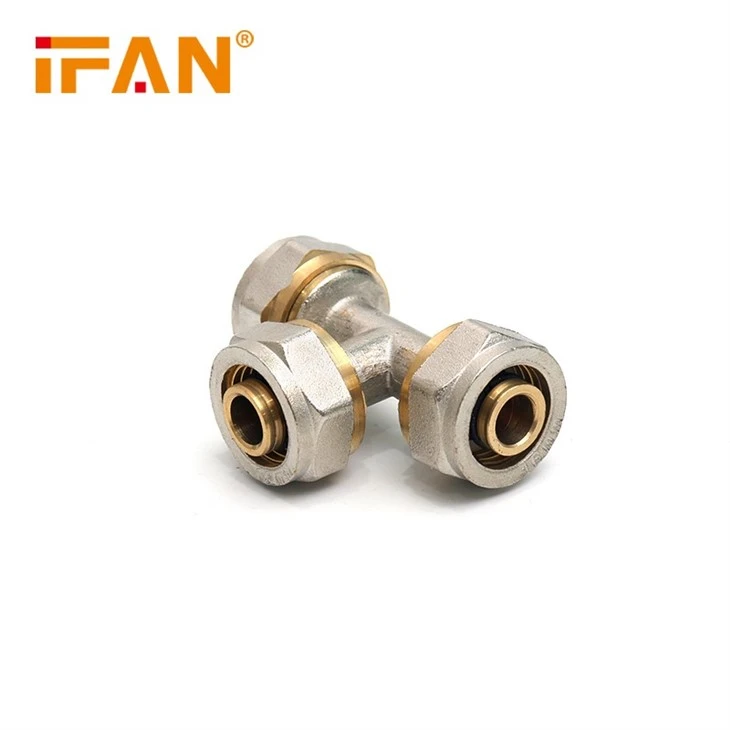 Brass Conpression PEX Tee Fittings (3)