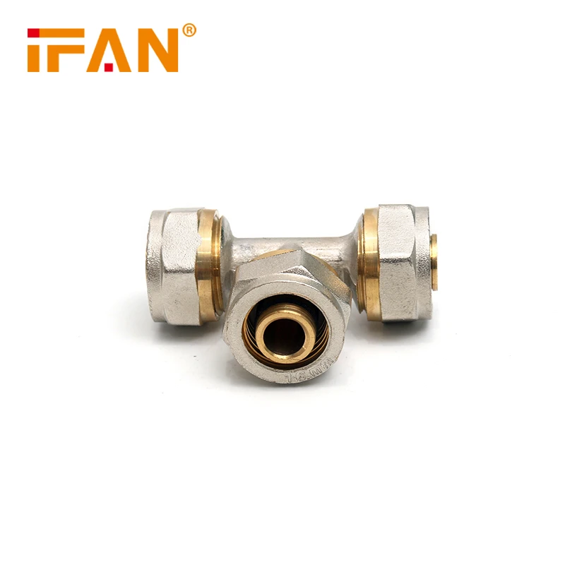 Brass Conpression PEX Tee Fittings 2